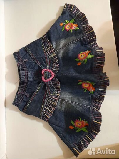 Джинсовая юбка для девочки