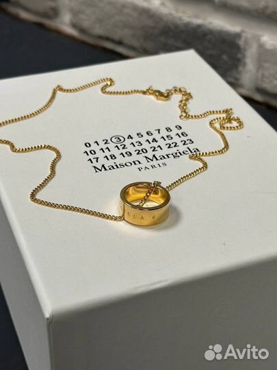 Подвеска maison margiela rare golden Оригинал