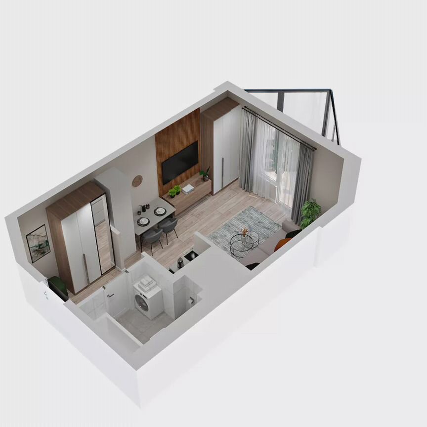 Квартира-студия, 23,1 м², 15/19 эт.