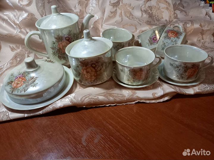 Чайный сервиз перламутр СССР