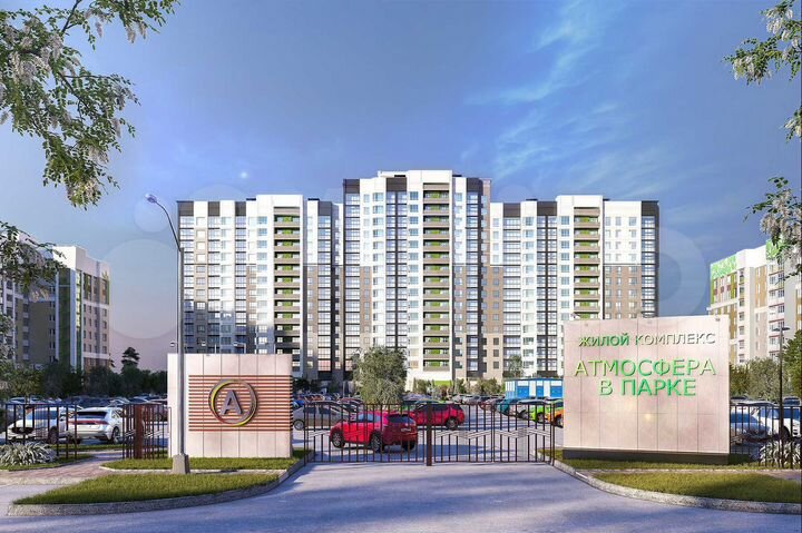 2-к. квартира, 70,9 м², 10/17 эт.