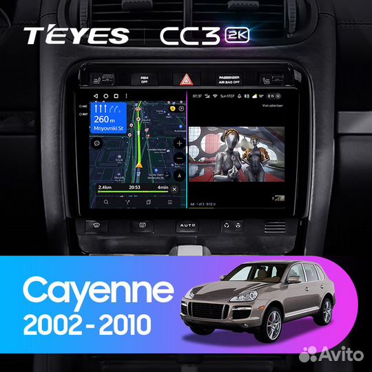 Магнитола Teyes CC3 2K 6/128 Porsche Cayenne 1