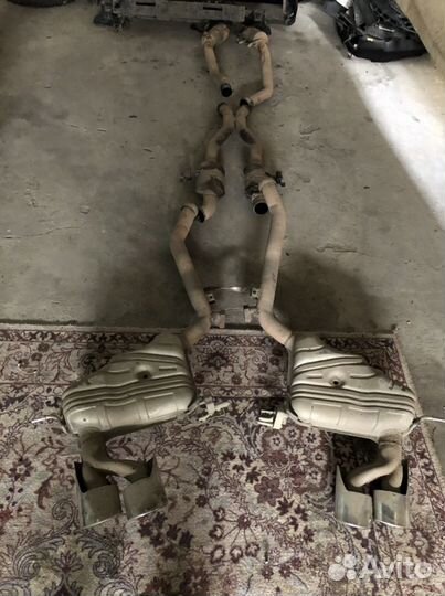 Выхлоп w164 ML63 AMG mercedes глушитель