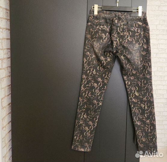 Джинсы женские с принтом 44 Франция