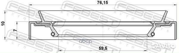 Сальник ступицы колеса перед прав/лев ;toyota
