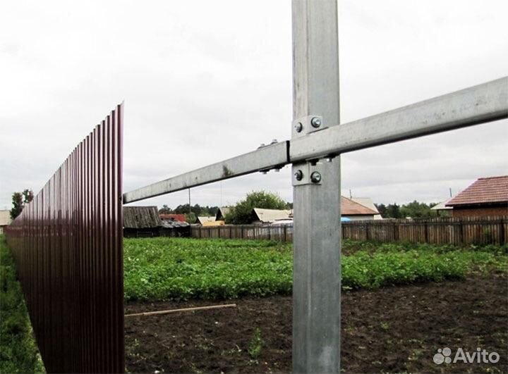 Профтруба столб для забора