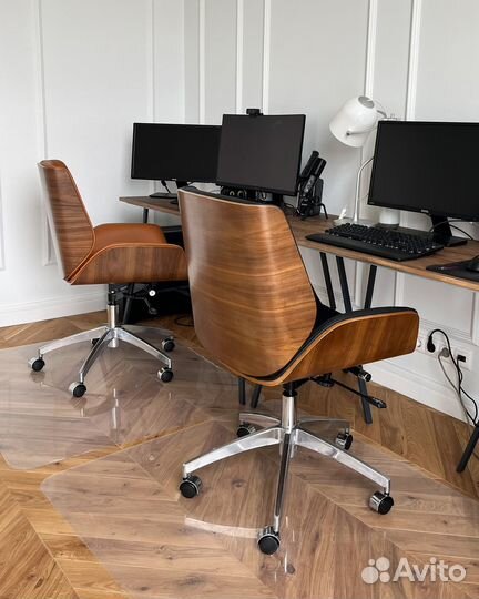 Кресло офисное TopChairs Crown коричневое