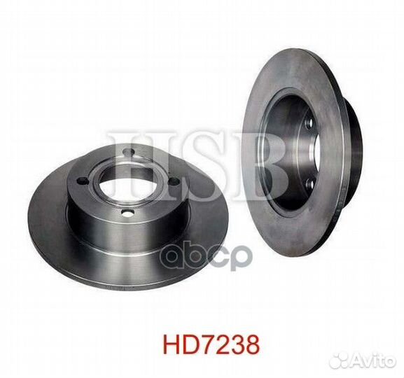 Диск тормозной задний audi: 100 82-88, 100 Avan