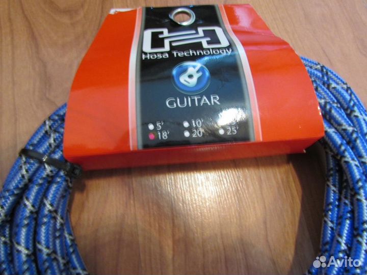 Кабель Hosa 5,5 метра для электрогитары