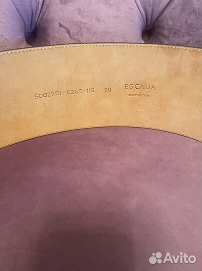Ремень escada кожаный новый с бирками