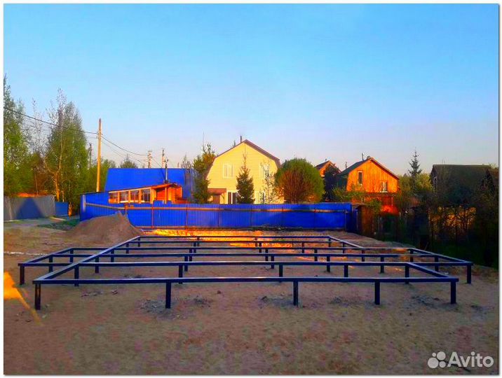 Фундамент свайный-винтовой под ключ