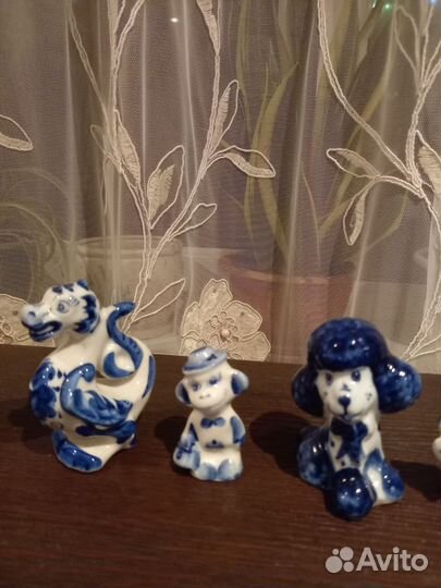 Гжель фарфор фигурки