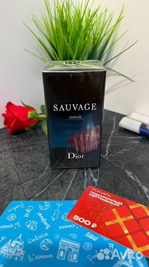 Dior sauvage parfum духи 100мл закрытые