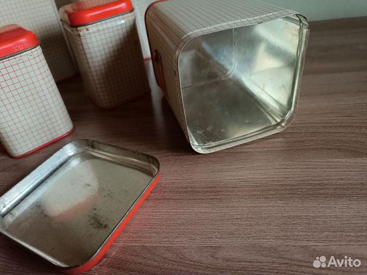 Жестяные банки СССР 7 шт