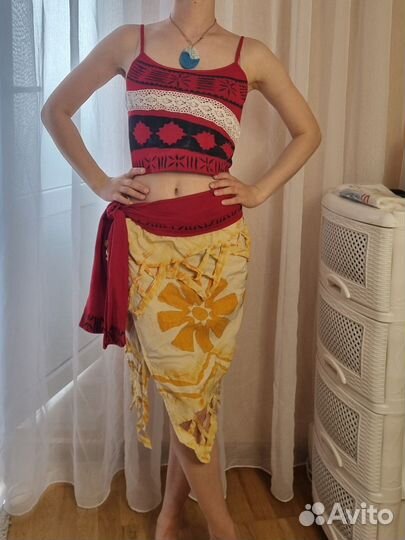 Костюм Моаны взрослый. Гавайский костюм