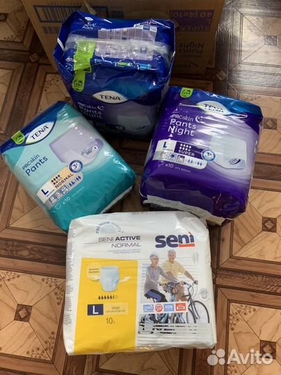 Памперсы-трусики для взрослых L