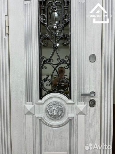 Входные двери в дом со стеклом