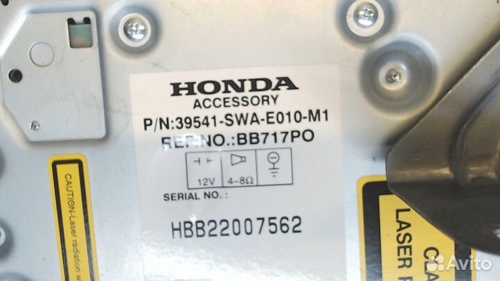 Магнитола Honda CR-V, 2007