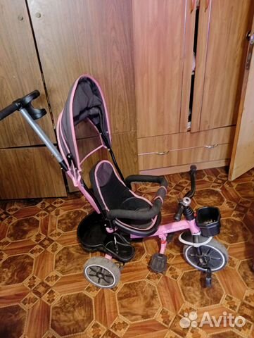 Детский велосипед с ручкой бу