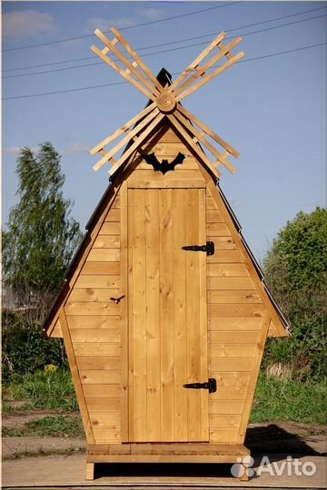 Дачный туалет деревянный BAG341