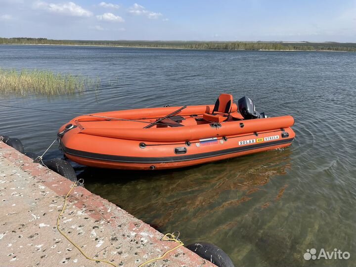 Надувная лодка с мотором 9.9