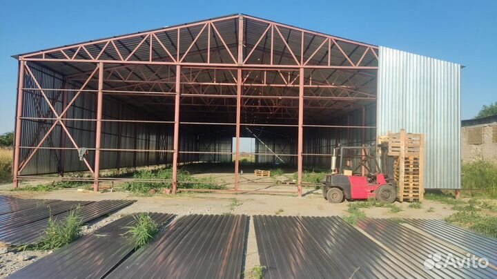 Фермы металлические для каркасного ангара