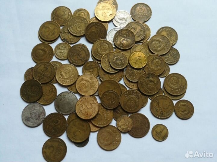 Монеты 1928-1957 чистка