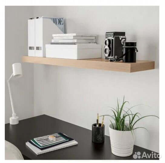 Полка навесная IKEA lack скрытого монтажа 110 см