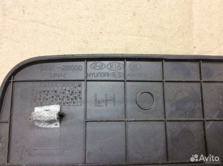 Накладка на порог внутренняя Hyundai Santa Fe CM