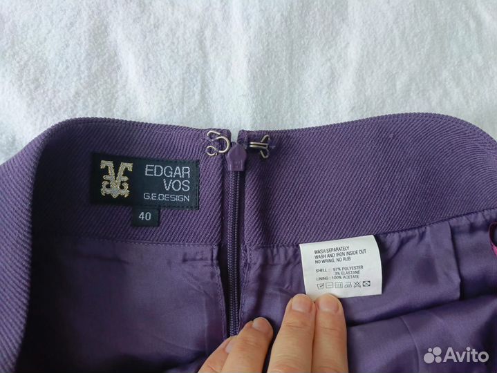 Юбка карандаш вельветовая