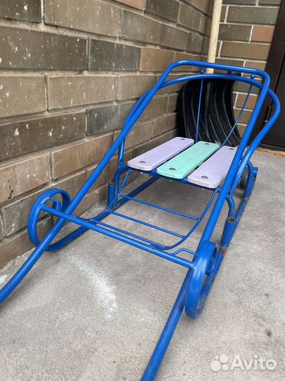 Детские санки на колесах