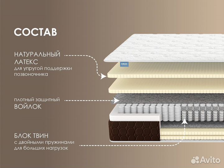 Матрас Новый Ортопедический 90х195 высота 27 см