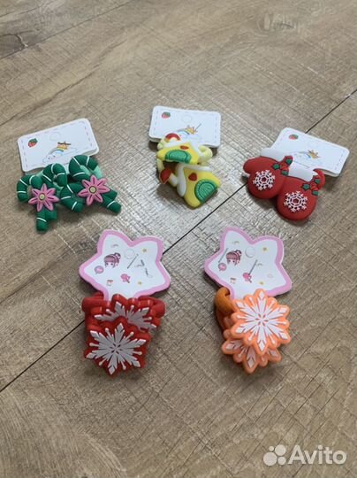 Детские резинки для волос, зимние фигурки