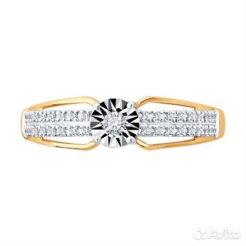 Кольцо Diamant из золота, 51-210-02927-1, р.16,5