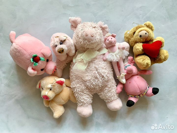 Мягкие игрушки свинки, поросята
