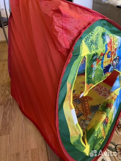 Детская игровая палатка красная