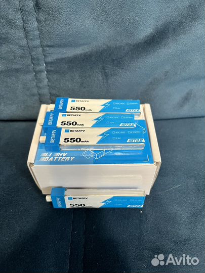 FPV аккумуляторы 1s Betafpv 550mAh 3.8v 40C/80C