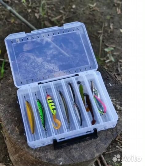 Коробка для воблеров 2х сторон 20.5х17.5х4.5см