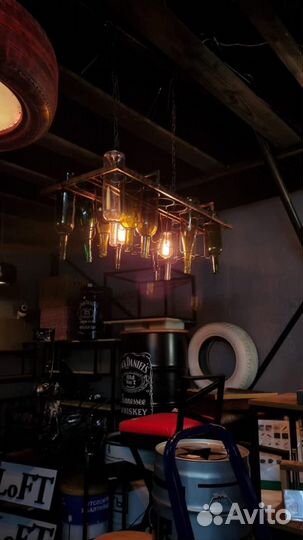 Винтажная люстра Loft&Сталь