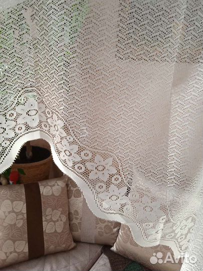 Тюль арка на кухню новая