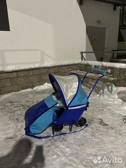 Детские санки коляска