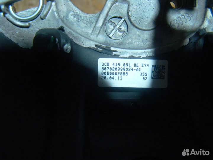 VW Passat B7 Рулевое колесо