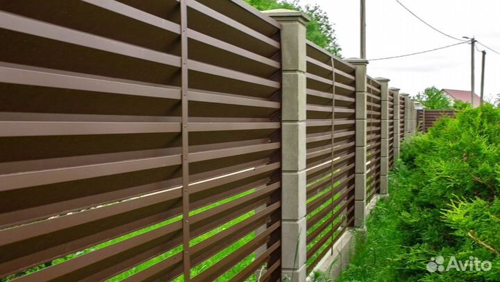 Заборы жалюзи под ключ