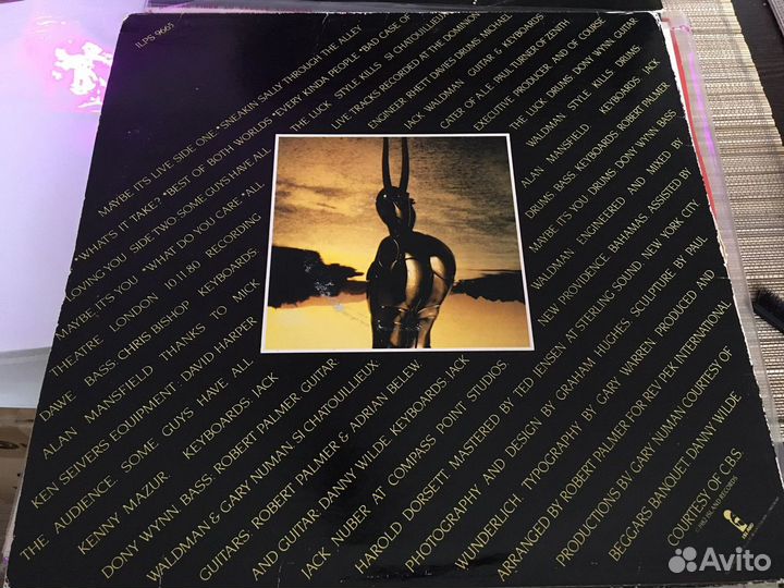 Пластинка Robert Palmer Maybe It's Live 1982