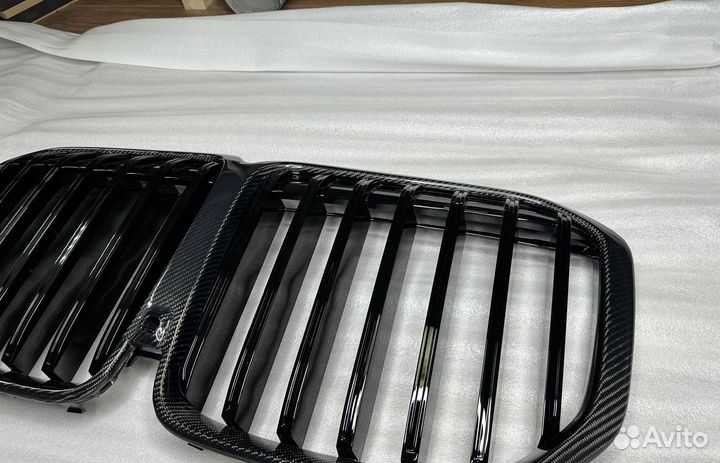 Решетки радиатора BMW X7 G07 LCI рестайлинг карбон