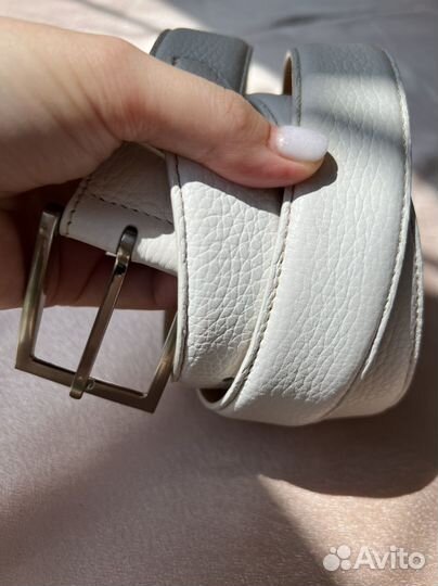 Ремень из кожи крокодила Lavorato A Mano Италия