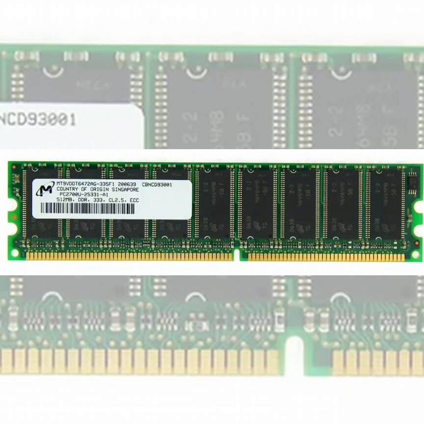 [MT9VDDT6472AG-335F1] Оперативная Память Micron Mt9vddt6472ag-335f1