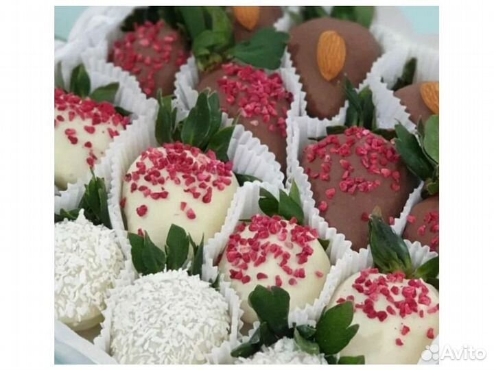 Клубника и бананы в шоколаде KBK-8641