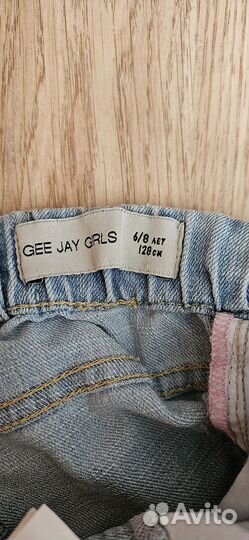 Джинсовый комбинезон для девочки 128