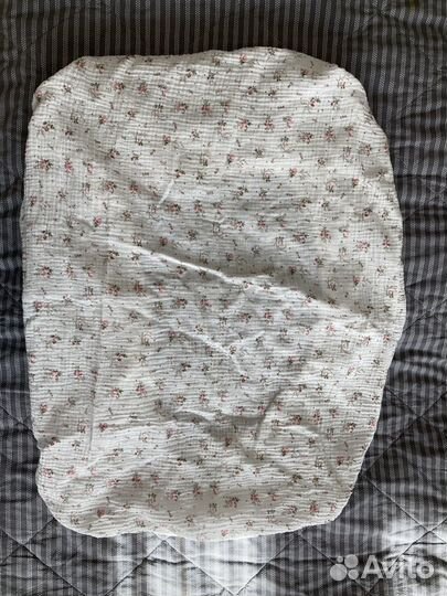 Простыня муслиновая на резинке 85 на 60см